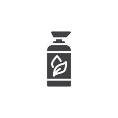 Cleansing gel bottle vector icon