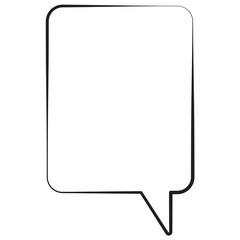 Chat Bubble Hand-Drawn Style. Isolated Speech Bubble, Text Bubble, Text Box  Comic Style