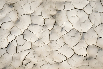 Cracked ground surface due to drought. AI generative