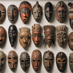 African masks -Generative AI