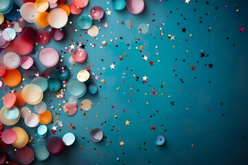 Happy new year celebration background frame with copy space 