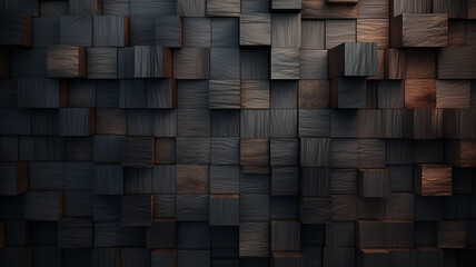 Decorative design of dark wood background