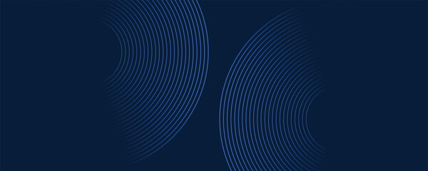 Dark blue dynamic abstract vector background with diagonal lines. 3d business presentation banner cover for sales event evening party. Fast moving circles, soft wave lines and decoration lines. Ep 10 - obrazy, fototapety, plakaty