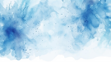 Obraz premium Blue watercolor vector background. Abstract hand painted design