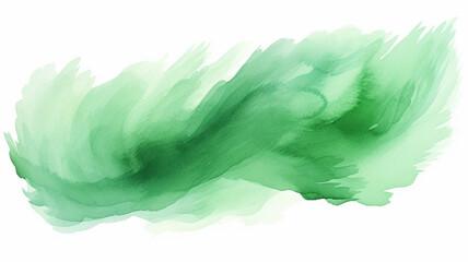 Green mint smooth brush stroke hand painted illustration