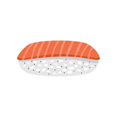 Flat Illustration of Sushi Vector. Foods and Drinks Daily Illustration.