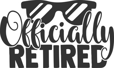 Officially Retired - Retirement Illustration