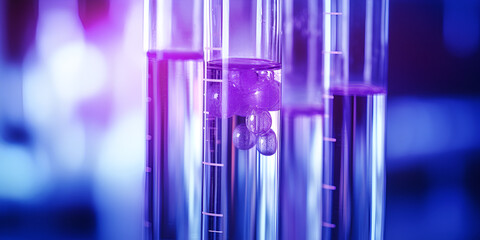Purple Test Tube Breakthrough in Scientific Investigation