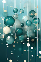 christmas background with balls