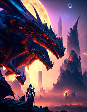 The war of gods and dragons fantasy