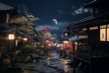日本の京都風のの町並み（京都・奈良・寺院・神社）	
