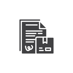 Logistic agreement vector icon