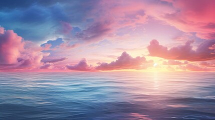 Fototapeta premium a body of water with clouds above it