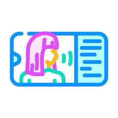 influencer collaboration social media color icon vector. influencer collaboration social media sign. isolated symbol illustration