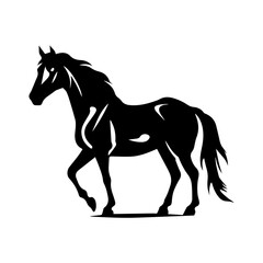 silhouette of a horse