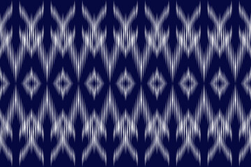 Ikat Ethnic Pattern Traditional Design for Background, Carpet, Wallpaper, Clothing, Wrapping, Batik, Fabric.