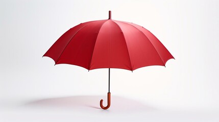 a red umbrella on a white background