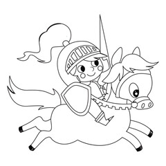 Horse coloring pages for kids