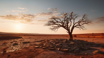 a tree in a desert