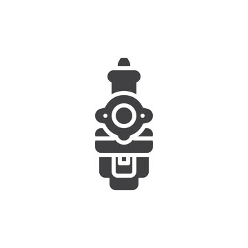 Car carburetor vector icon