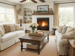 Warm And Inviting Family Room 