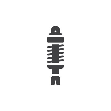 recommend clip art: Shock absorber spring vector icon