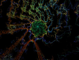Fototapeta premium Imaginatory fractal abstract background Image
