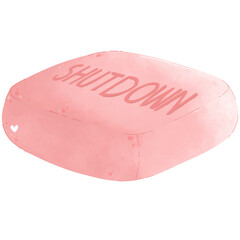 Watercolor shutdown button icon illustration design work keyboard 