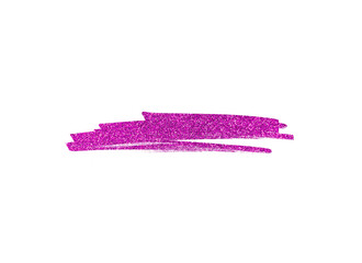 pink glitter brush stroke on transparent png background