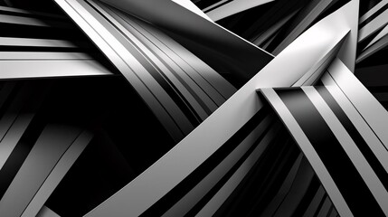 Photography of a composition of bold intersecting lines