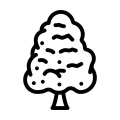 durian tree jungle amazon line icon vector. durian tree jungle amazon sign. isolated contour symbol black illustration