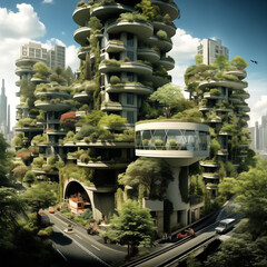 Urban Skylines Transformed into Green Sanctuaries