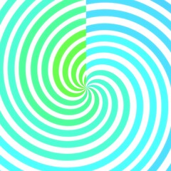 Blue and green spiral pattern background, advertising and entertainment concept.