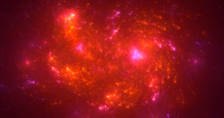 Naklejka premium 3D manual rendering abstract fractal light background