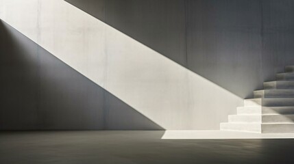 Obraz premium a staircase with a dark background