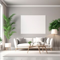 Dreamy Living Room Mockup: Modern Design Inspiration