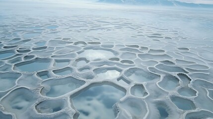 Obraz premium a large group of ice