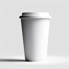 paper cup of coffee paper cup with coffee or tea or tea on white background