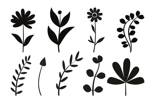 Plant Silhouette Images – Browse 1,456 Stock Photos, Vectors, and