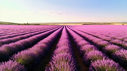 Fototapeta premium a field of purple flowers