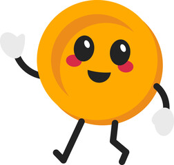 Cute Coin Character Greeting