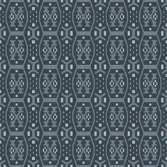 Japanese Octagon Mosaic Vector Seamless Pattern
