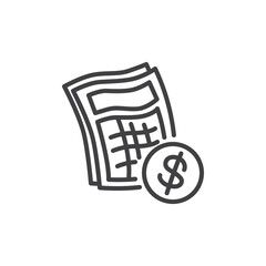 Financial Planning line icon