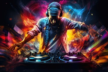DJ playing music	