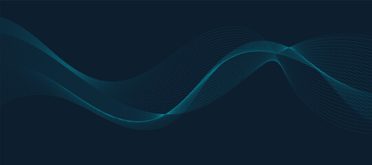 abstract blue wave background