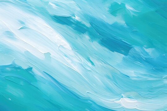 Blue Green abstract brush stroke background