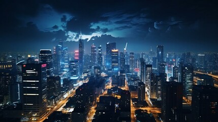 Fototapeta na wymiar a city at night