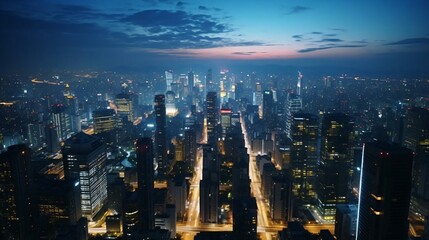 Fototapeta premium Victoria Peak at night