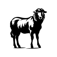 silhoutte of a sheep