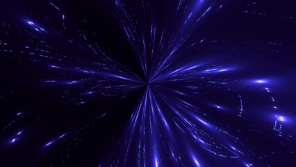 abstrakte blau leuchtende Struktur, Wirbel, Linien,  Bewegung, Highspeed, energie, power, Plasma,...